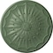 Ekena Millwork Artis Ceiling Medallion, Hand-Painted Athenian Green, 27 1/8"OD x 2 5/8"P CM27ARAGF - alternate 1